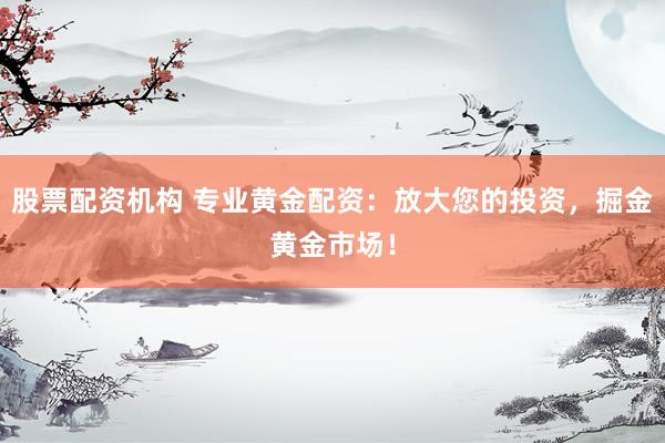 股票配资机构 专业黄金配资：放大您的投资，掘金黄金市场！