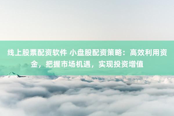 线上股票配资软件 小盘股配资策略：高效利用资金，把握市场机遇，实现投资增值