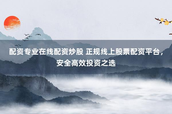配资专业在线配资炒股 正规线上股票配资平台，安全高效投资之选
